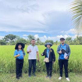 ลงพื้นที่ติดตาม เยี่ยมเยียนสมาชิกกลุ่มเกษตรกรผู้ปลูกข้าวอำเภอด่านมะขามเตี้ย