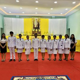 ร่วมพิธีเนื่องในวันคล้ายวันพระบรมราชสมภพพระบาทสมเด็จพระบรมชนกาธิเบศร มหาภูมิพลอดุลยเดชมหาราช บรมนาถบพิตร วันชาติ และวันพ่แห่งชาติ 5 ธันวาคม 2566