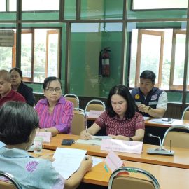 ร่วมประชุมซักซ้อมการสำรวจข้อมูลและการบันทึกข้อมูลการขจัดความยากจนและพัฒนาคนทุกช่วงวัยอย่างยั่งยืนตามหลักปรัชญาของเศรษฐกิจพอเพียง ผ่านระบบ ThaiQM