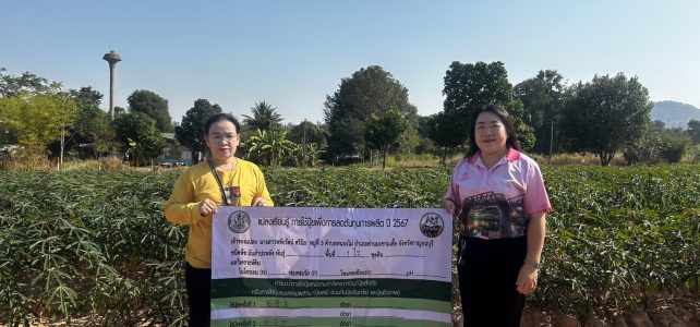 ติดตามการดำเนินงานแปลงเรียนรู้การใช้ปุ๋ยเพื่อการลดต้นทุนการผลิต ปี 2567