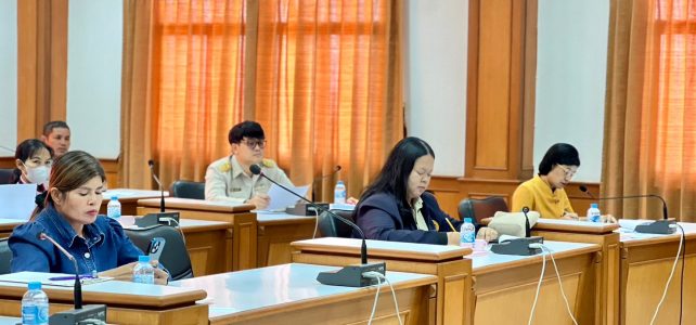 ประชุมเพื่อหารือ เรื่องแนวทางการจัดทำแผนและประสานแผนพัฒนาพื้นที่ในระดับตำบล