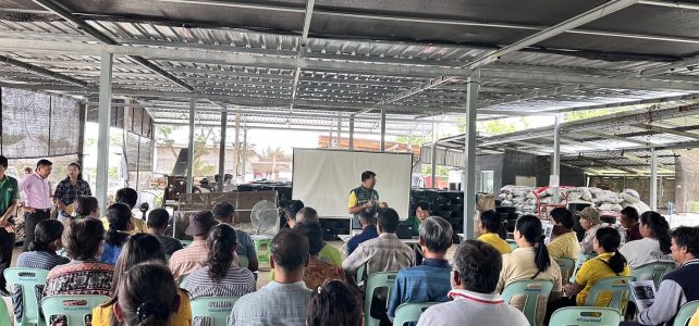 ศึกษาดูงานเครือข่าย ศดปช. ภายในจังหวัด ณ ศูนย์การเรียนรู้การเลี้ยงไส้เดือนเชิงธุรกิจ แบบครบวงจร (วรงค์ ออแกนิค ฟาร์ม)