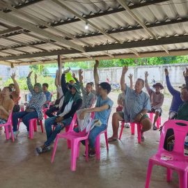 ลงพื้นที่ประชาคมเกษตรกรผู้ปลูกข้าวนาปี ประจำปี 2567/68
