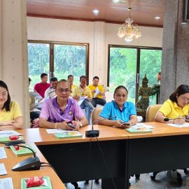 จัดงานประเพณีทำบุญวันสารทไทย (สารทเดือนสิบ) ณ ห้องประชุมอาคารมาตานุสรณ์วัดท่าเสด็จ