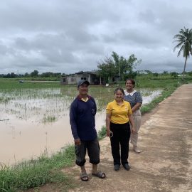 ติดตามสถานการณ์น้ำท่วมและสำรวจพื้นที่ทางการเกษตร ที่ได้รับความเสียหายจากอุทกภัย
