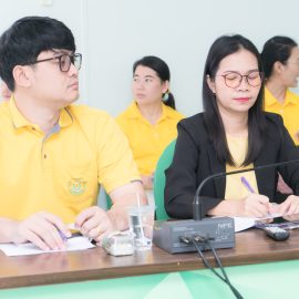 ประชุมเจ้าหน้าที่ผู้รับผิดชอบงานภัยธรรมชาติ และเจ้าหน้าที่ผู้รับผิดชอบงานวิสาหกิจชุมชน