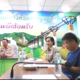 ประชุมคณะทำงาน Young Smart Farmer จังหวัดกาญจนบุรี ผ่านระบบประชุมออนไลน์ Zoom Meeting