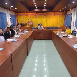 ร่วมประชุมคณะกรรมการช่วยเหลือประชาชนตำบลจรเข้เผือก