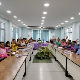 ร่วมปะชุมเพื่อพิจารณาร่างแผนพัฒนาท้องถิ่น (พ.ศ.2566–2570) เพิ่มเติม ปีงบประมาณ 2568
