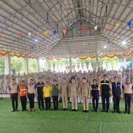 โครงการจังหวัดเคลื่อนที่ “บำบัดทุกข์ บำรุงสุข สร้างรอยยิ้มให้ประชาชน” ประจำปีงบประมาณ 2568 และการตรวจเยี่ยมและมอบนโยบายการปฏิบัติราชการของผู้ว่าราชการจังหวัดกาญจนบุรี ณ วัดหินแท่นลำภาชี หมู่ 3 ตำบลหนองไผ่ อำเภอด่านมะขามเตี้ย จังหวัดกาญจนบุรี