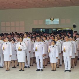 #เกษตรด่านมะขามเตี้ย…ร่วมพิธีถวายเครื่องราชสักการะ จุดเทียนถวายพระพรชัยมงคลเฉลิมพระเกียรติพระบาทสมเด็จพระเจ้าอยู่หัว 28 กรกฎาคม 2568 ณ หอประชุมอำเภอด่านมะขามเตี้ย จังหวัดกาญจนบุรี