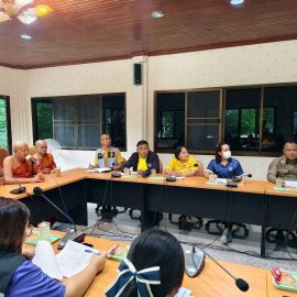 #เกษตรด่านมะขามเตี้ย.….ร่วมประชุมเตรียมความพร้อมงานประเพณีทำบุญวันสารทไทย (สารทเดือนสิบ) ณ สำนักปฏิบัติธรรมประจำจังหวัดกาญจนบุรี แห่งที่ 1 วัดท่าเสด็จ ตำบลจรเข้เผือก อำเภอด่านมะขามเตี้ย จังหวัดกาญจนบุรี
