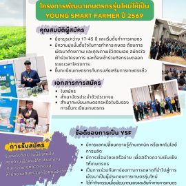#เกษตรด่านมะขามเตี้ย…ประชาสัมพันธ์ เปิดรับสมัครแล้ว! YSF กาญจนบุรี รุ่นใหม่ ปี 2569