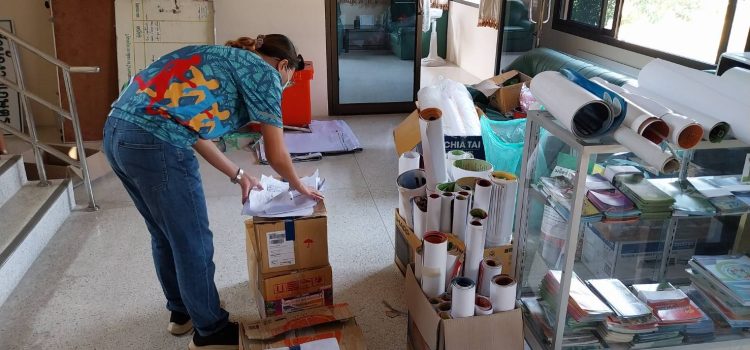 เกษตรเมืองกาญจน์…ร่วมกันทำกิจกรรม 5 ส. ภายในอาคารสำนักงาน